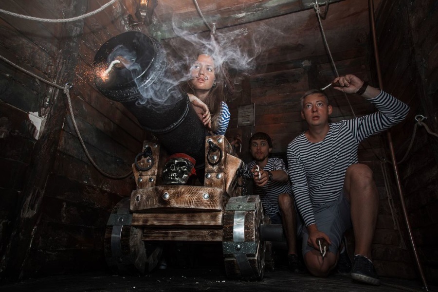 Квест в реальности Пиратский корабль от компании Extravert Квест в реальности Пиратский корабль от компании Extravert